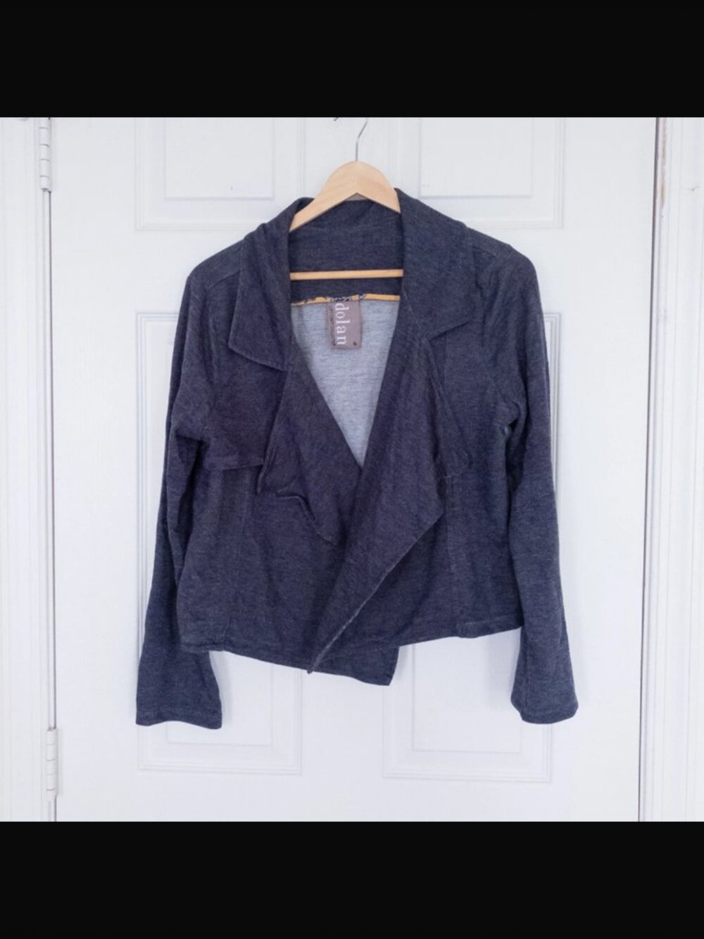 Anthropologie Dolan Long Sleeve Cardigan Blazer Blue Sz M